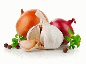 Limpieza con cebolla y ajo.