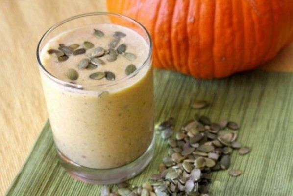 Leche con semillas de calabaza para parásitos.