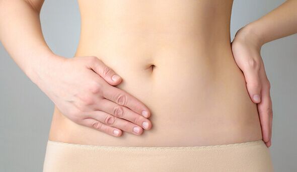 dolor abdominal debido a parásitos