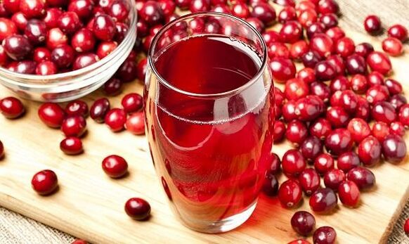 Jugo de arándano para los parásitos.